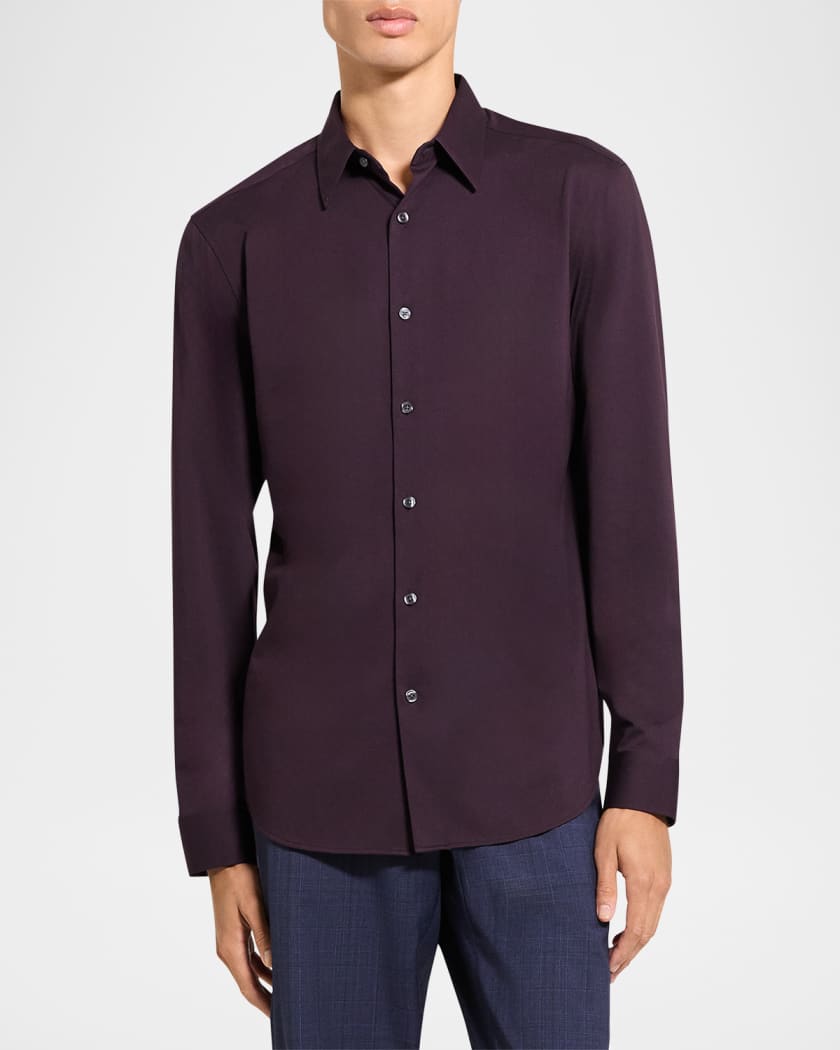 【新品】theory シャツ　Structure Knit Sylvain Men's Sylvain Shirt in Structure Knit | Neiman Marcus