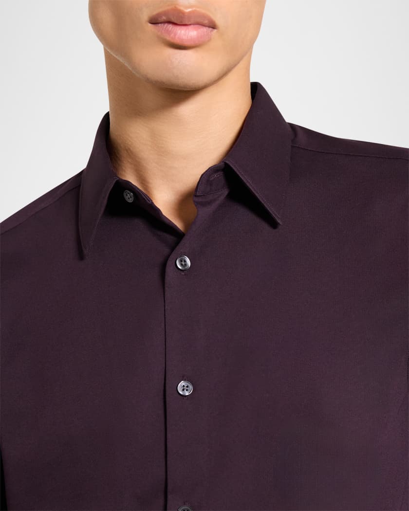 Men's Sylvain Shirt in Structure Knit | Neiman Marcus