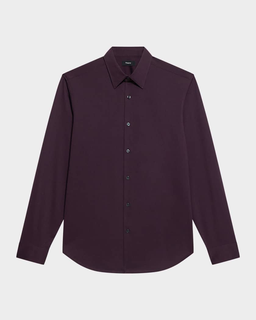 【新品】theory シャツ　Structure Knit Sylvain Men's Sylvain Shirt in Structure Knit | Neiman Marcus