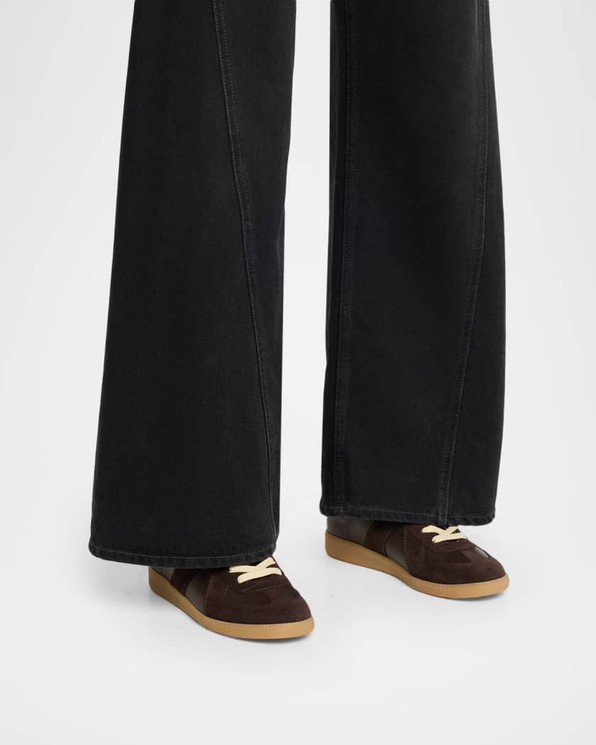 Replica Suede & Leather Sneakers