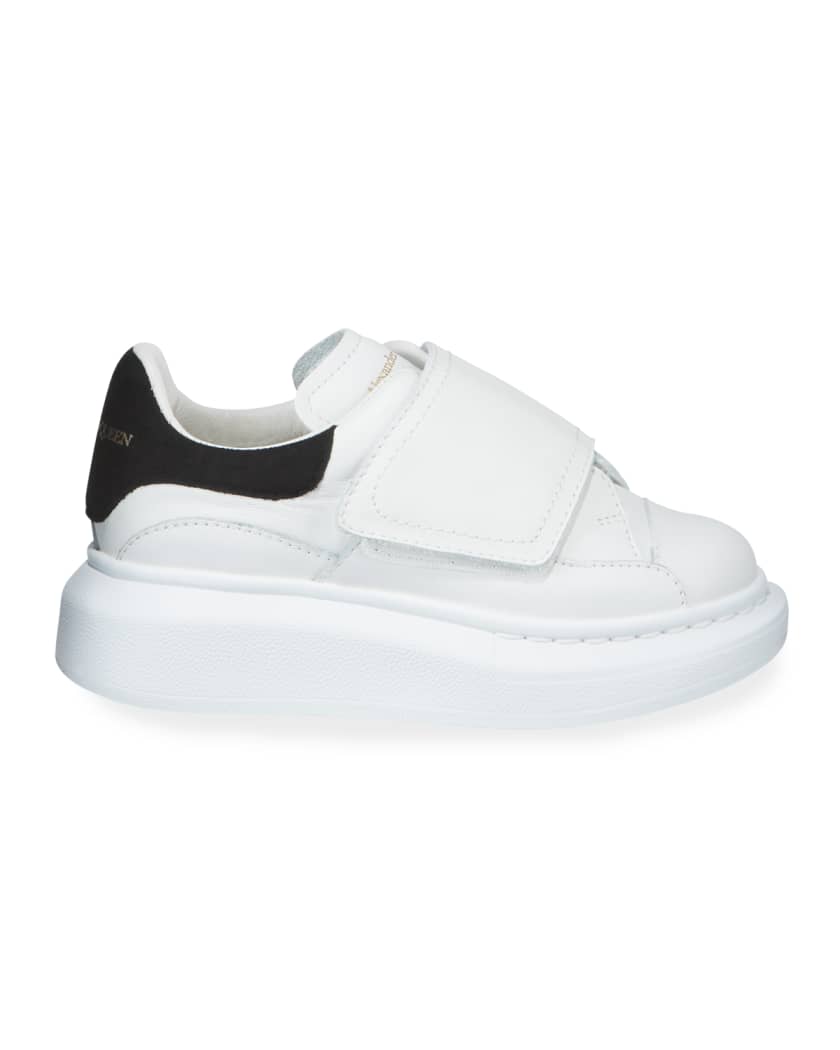Alexander McQueen Boy s Oversized Grip Strap Leather Sneakers