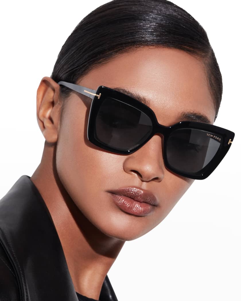 TOMFORD ロコフラクトンクスリッハ J1382LCL380X 1B038 Square Blue-Block Optical Frames w/ Two Magnetic Sunglasses
