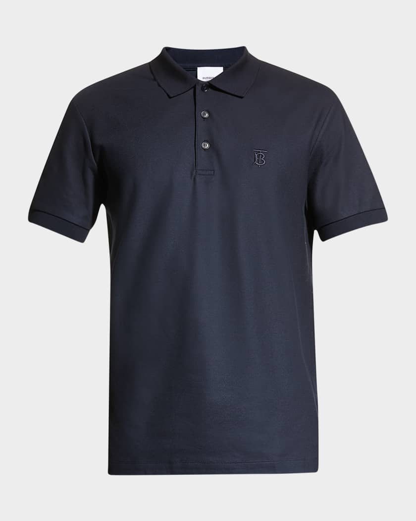 Burberry Men's Check Collar Polo Shirt