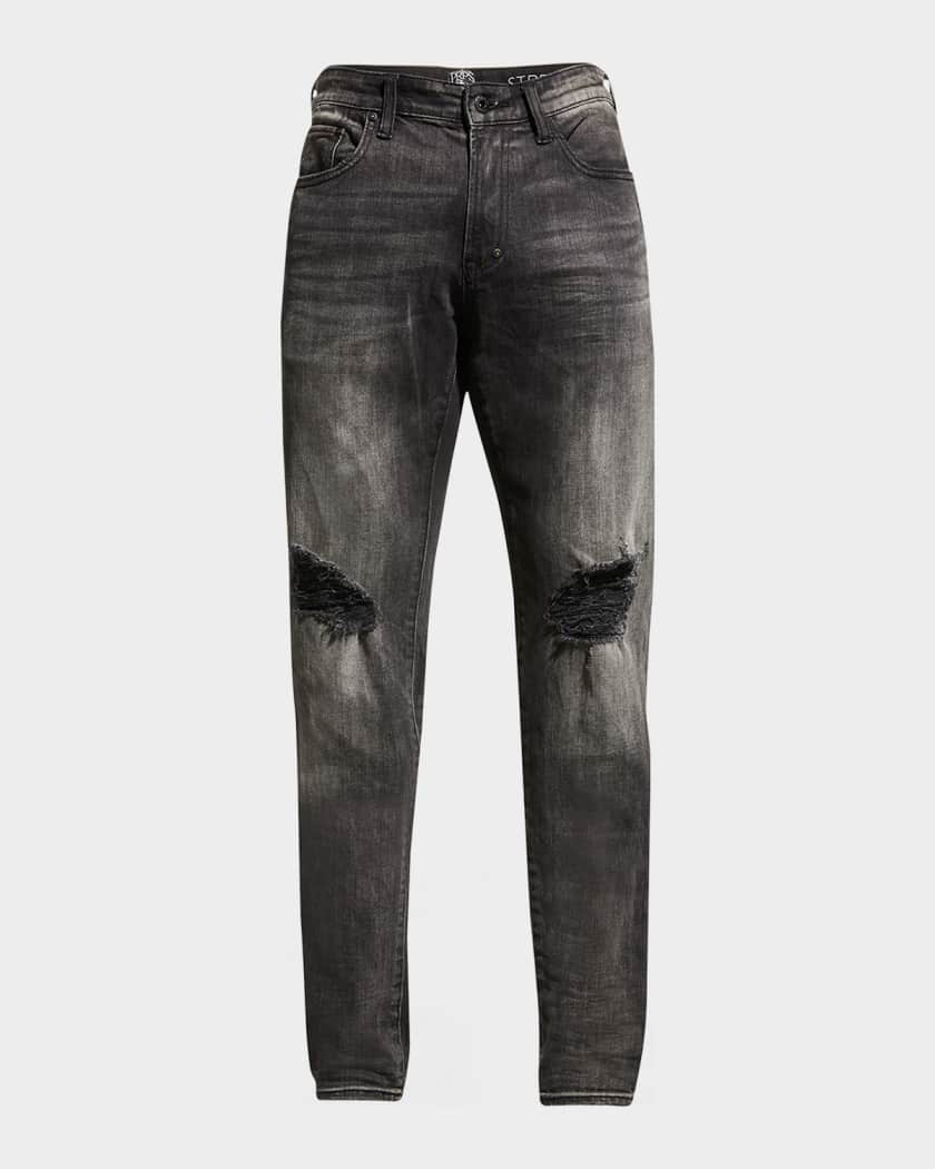 Gucci Distressed Slim-fit Jeans in White for Men