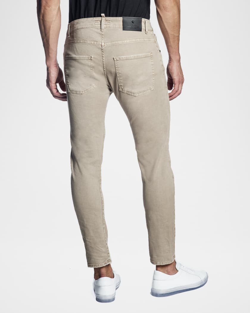 Jeans color store beige hombre