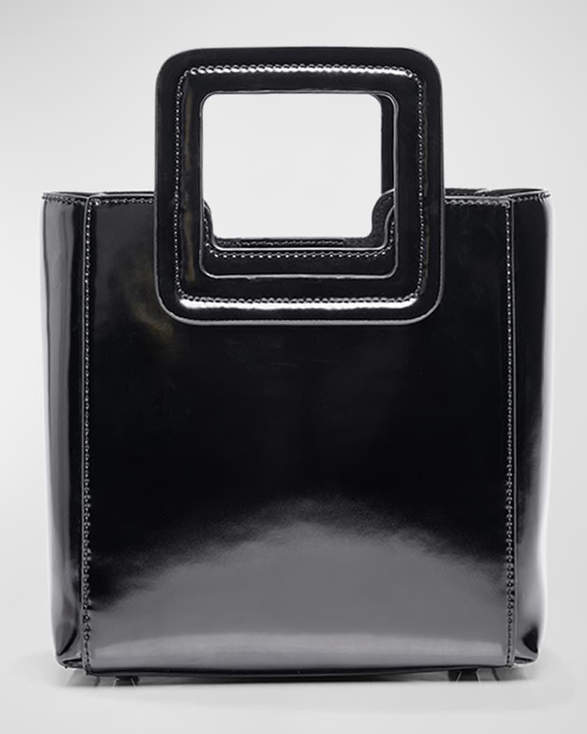 Thela Black Leather Tote Bag for Women