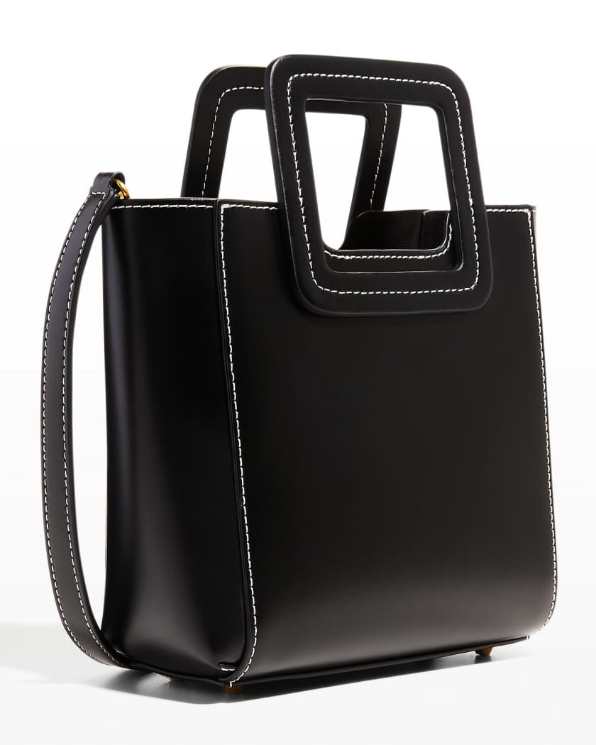 Staud Mini Shirley Leather Bag | Black