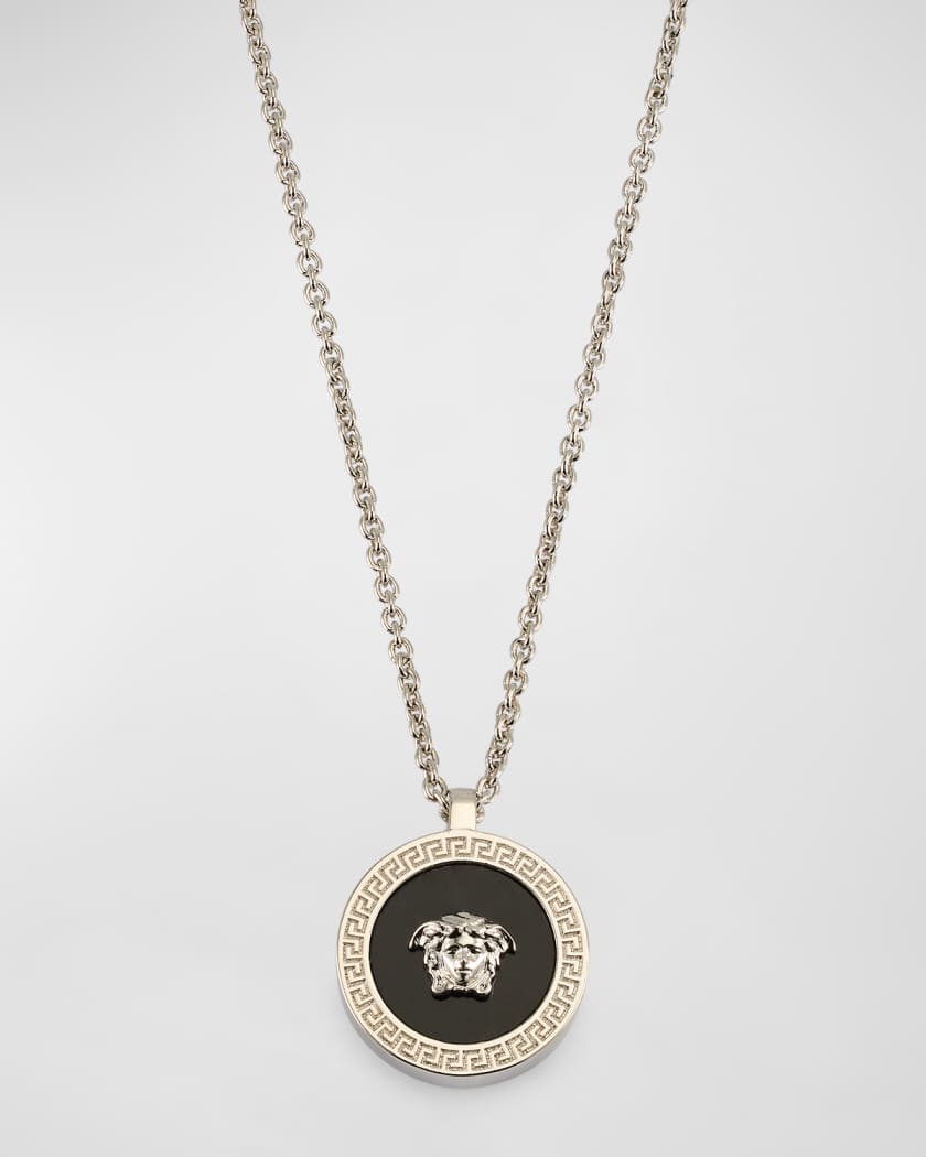 Versace resin medusa on sale necklace