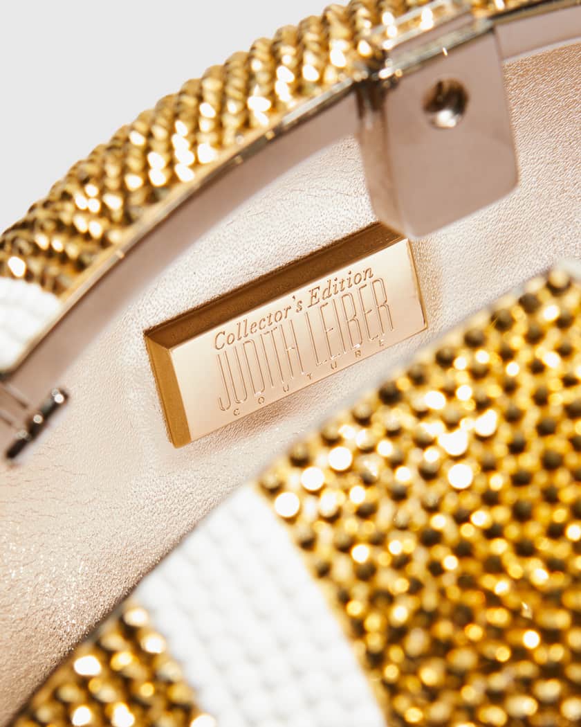 Crystal Football Minaudiere Bag