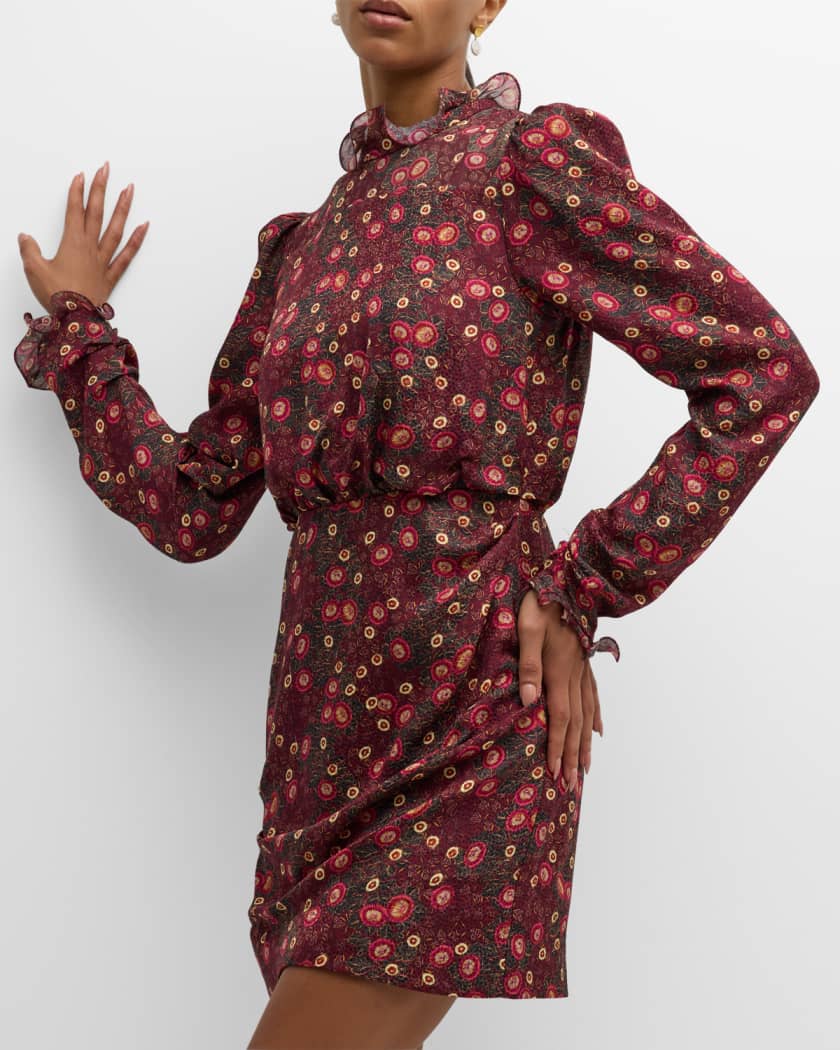 Saloni long sleeve dress discount