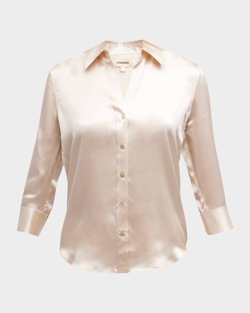 Louis Vuitton® Frill Blouse  Frill blouse, Blouse, Louis vuitton store