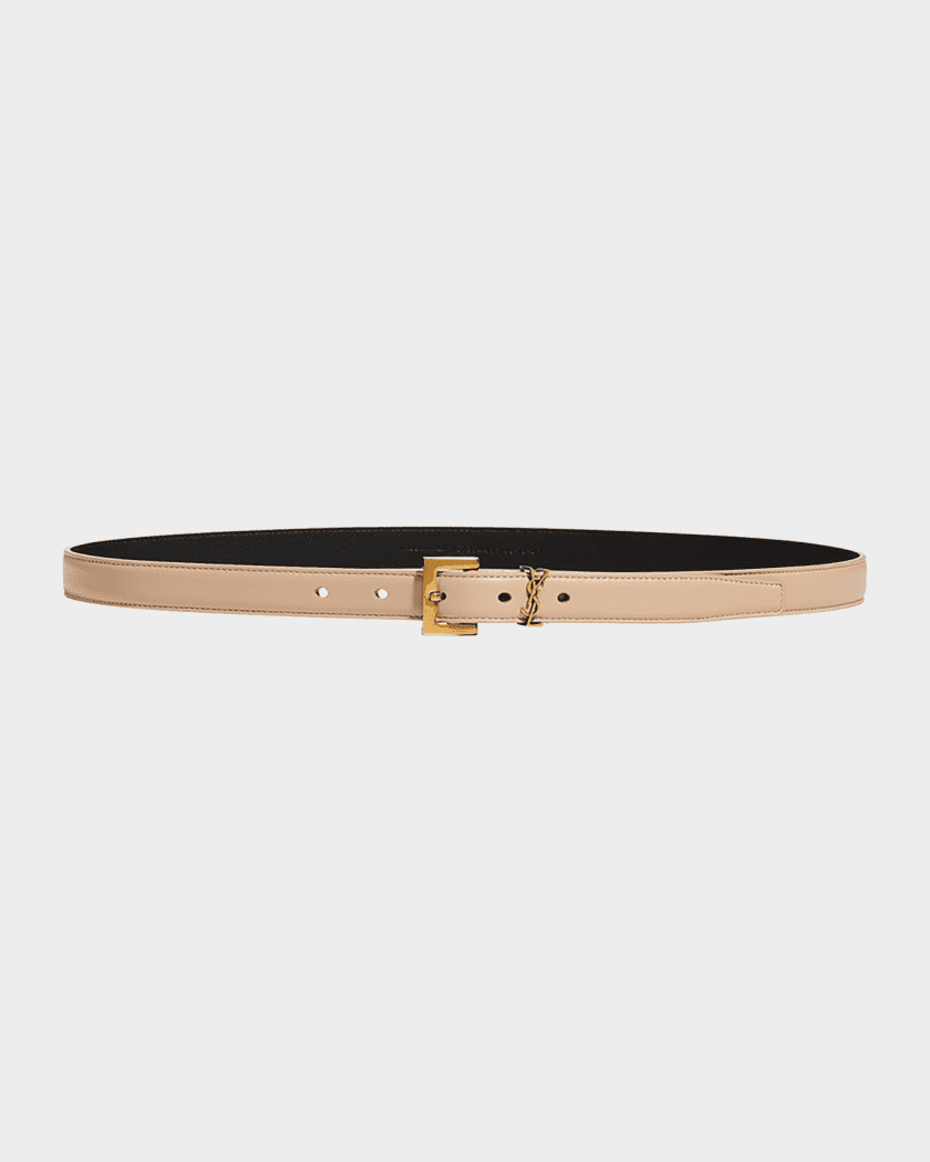 leather belt monogram