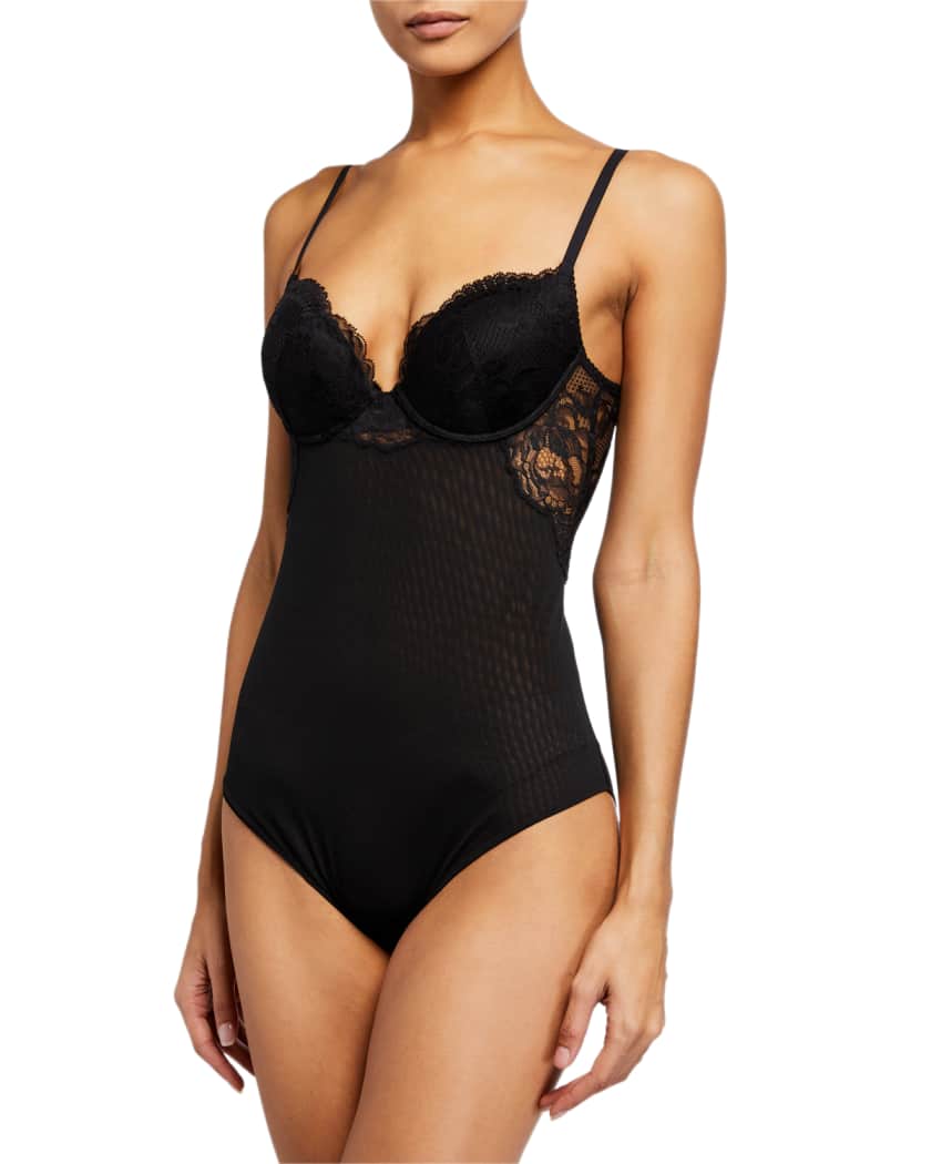 La Perla Women's Brigitta Lace Bodysuit - Black - Size 34b