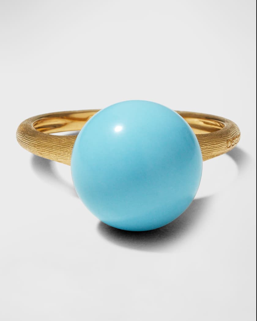 Marco Bicego 18k Africa Turquoise Ring Size 7 Neiman Marcus