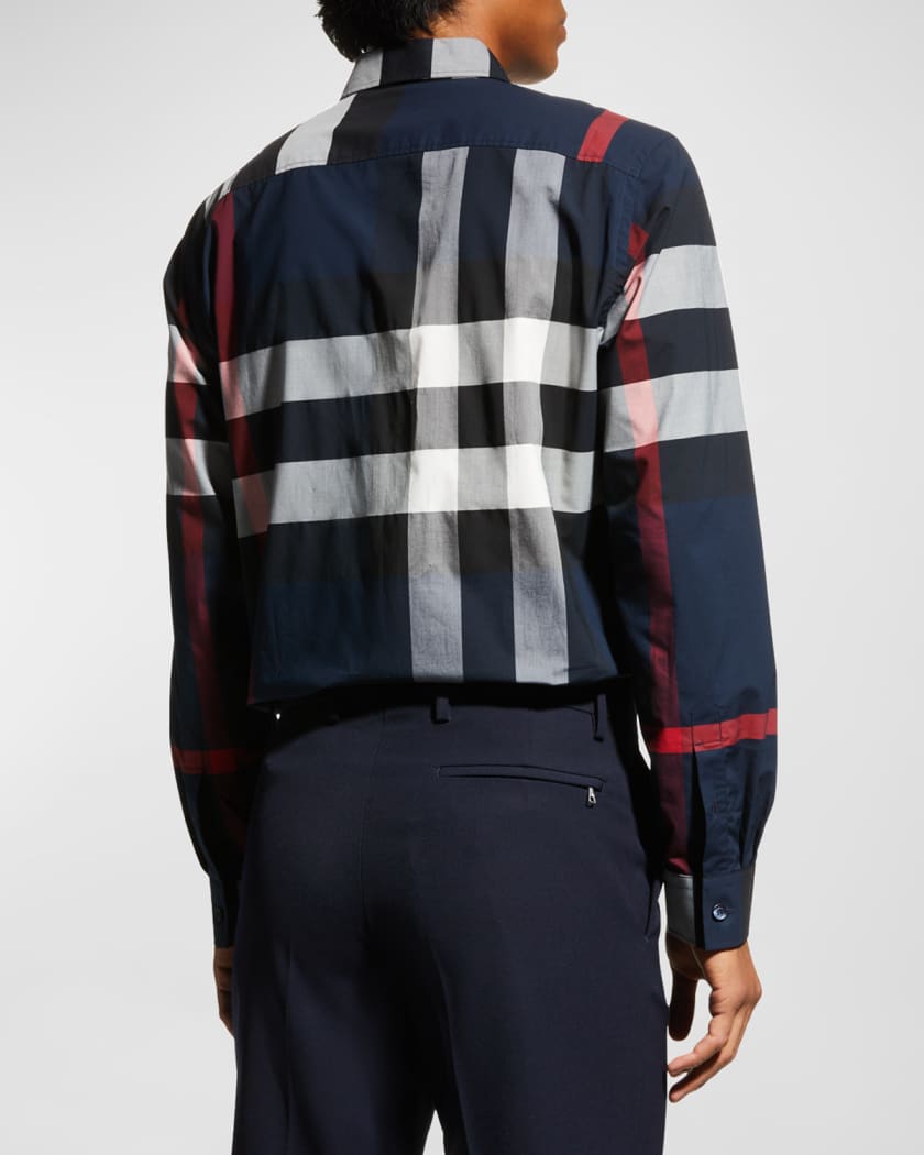 Burberry Blue Check Shirt