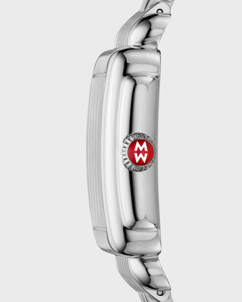 MICHELE Deco Mid Diamond Dial Watch Neiman Marcus