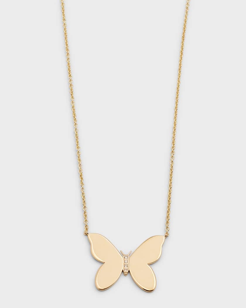 Star Blossom Diamond Flower Pendant Necklace color\/style:plain Gold