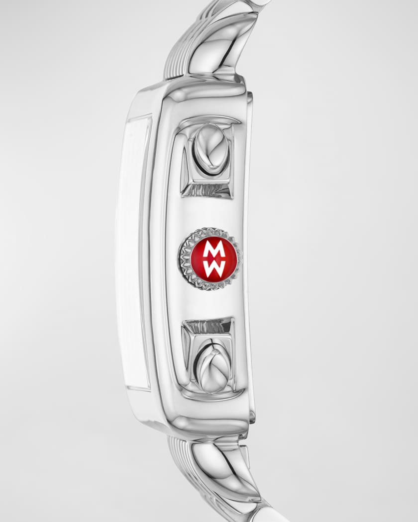 Deco 18mm Stainless Steel Diamond Detail Watch