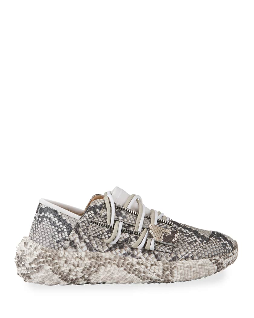 Giuseppe Zanotti Python Printed Trainer Sneakers Neiman Marcus