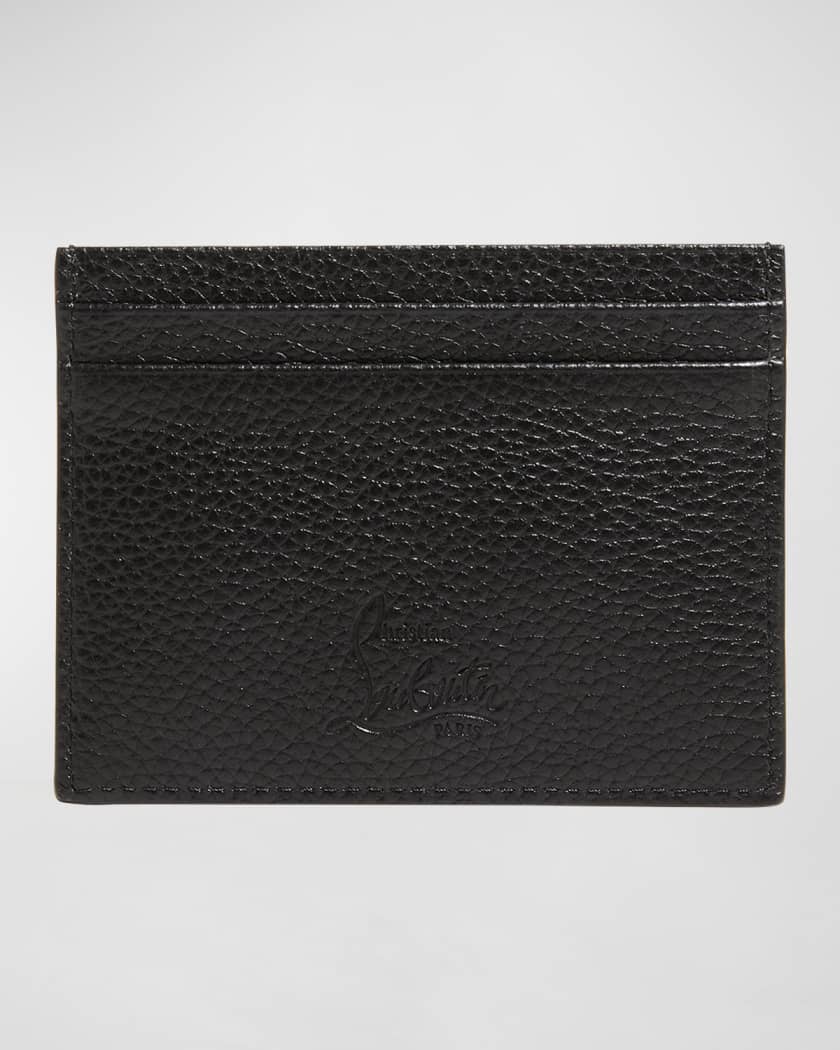 Kios Card Case in Leather with Loubinthesky Spikes