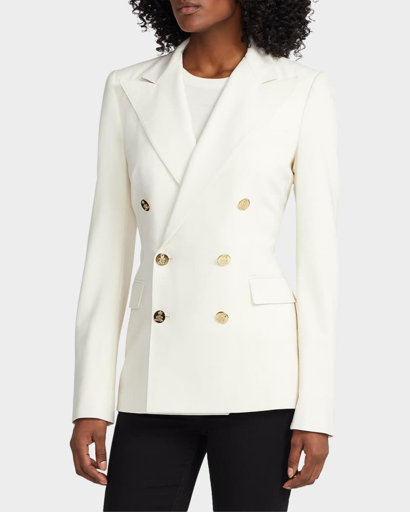 Ralph Lauren Collection Camden Stretch Wool Double-Breasted Jacket
