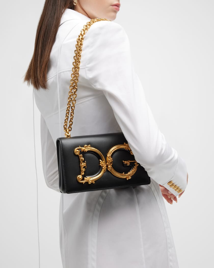 Dolce & Gabbana Pochette Nappa In Black