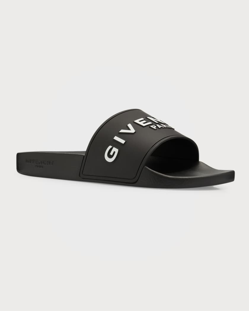 Givenchy Logo Pool Sandals Neiman Marcus