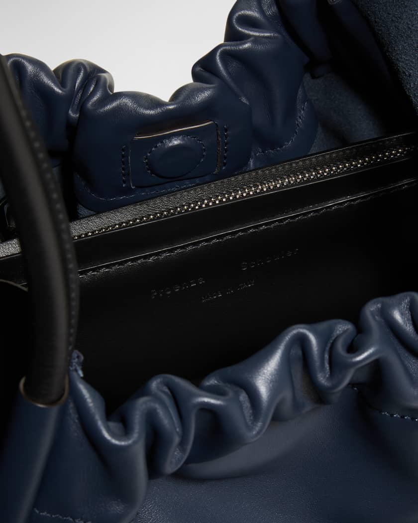 Duke Shopper Tote in Black Smooth Italian Leather at Ainsley New York