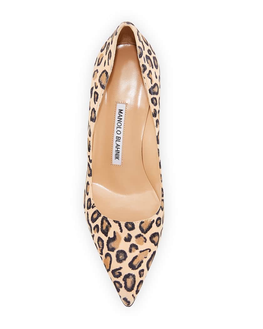 爆買いしたくなる Manolo Marcus Neiman | Pumps Suede Leopard-Print 70mm BB Blahnik 靴