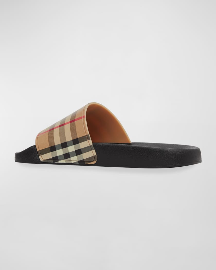 Furley Vintage Check Slide Sandals
