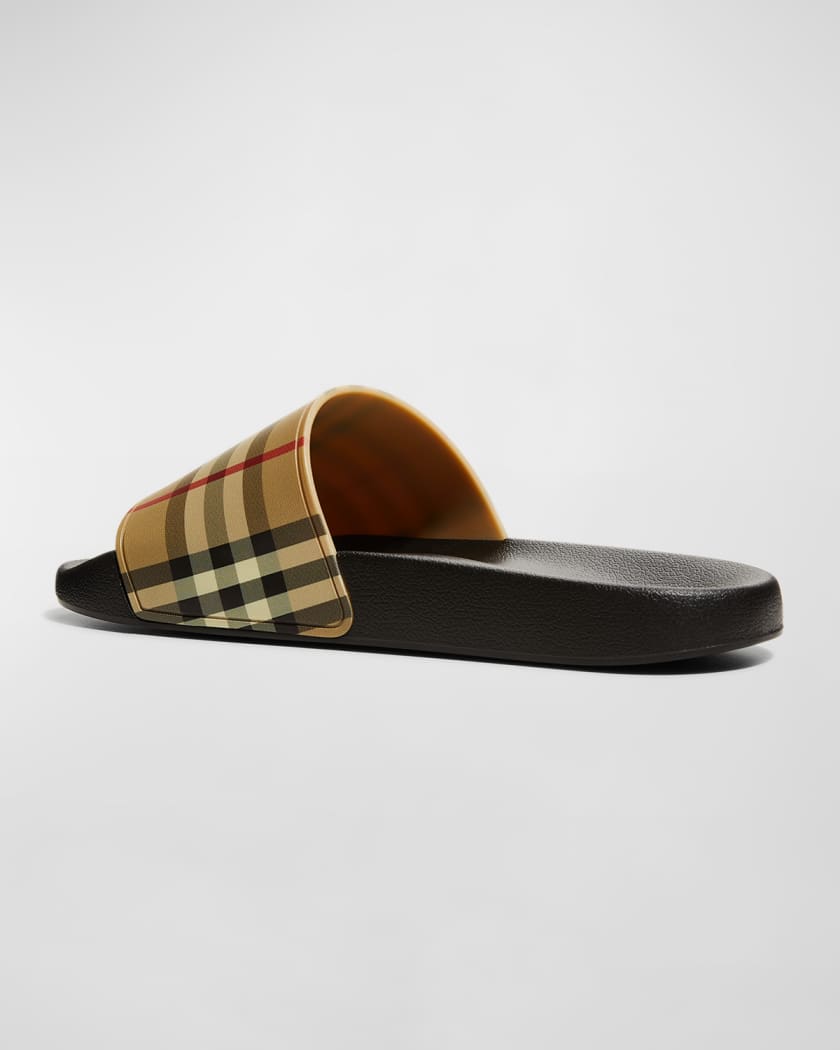 Furley Vintage Check Slide Sandals