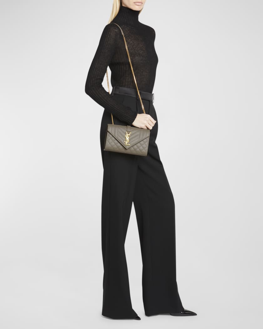 Saint Laurent - Small Loulou Shoulder Bag - Women - Calf Leather (Top Grain) - One Size - Black