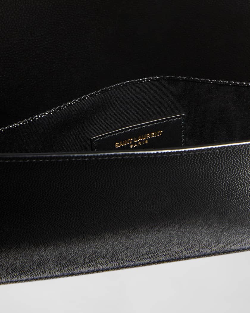 Uptown YSL Pouch in Grained Leather