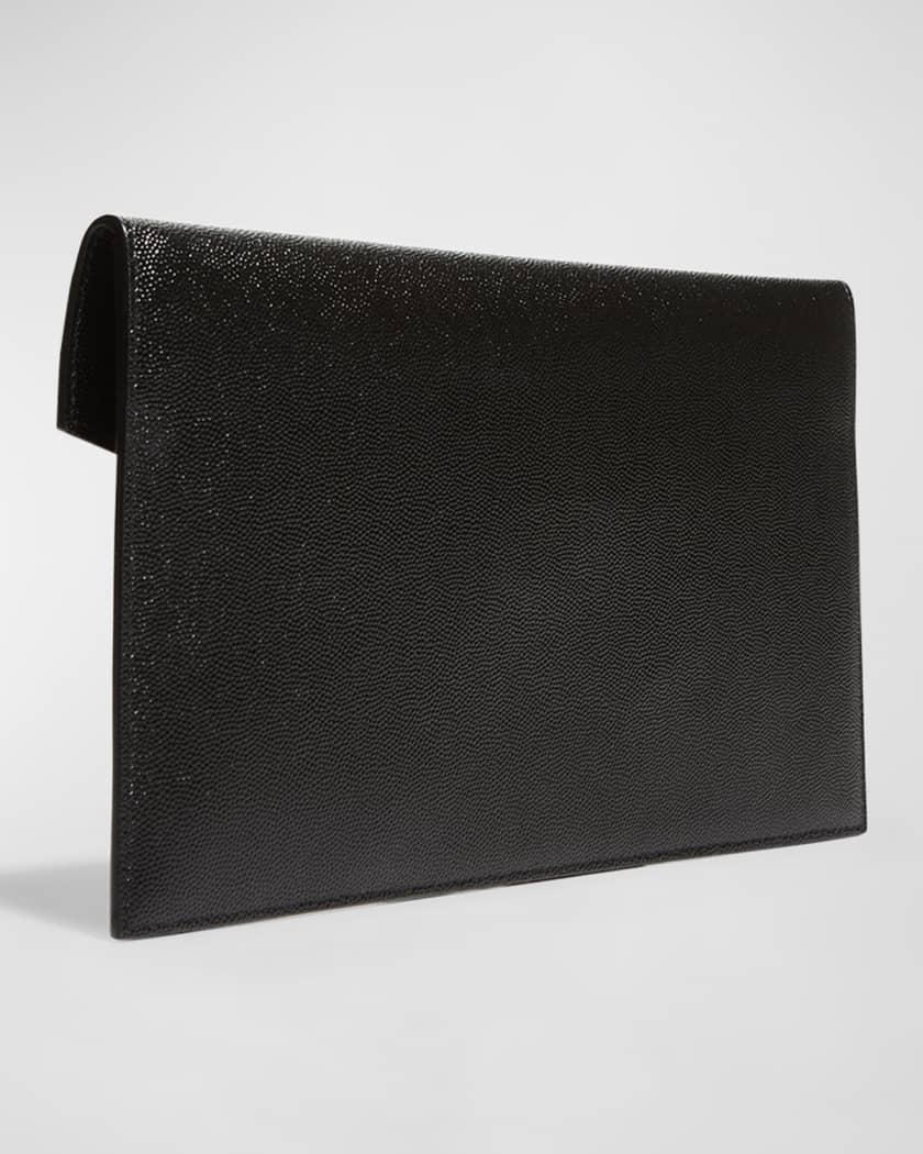 Uptown YSL Pouch in Grained Leather