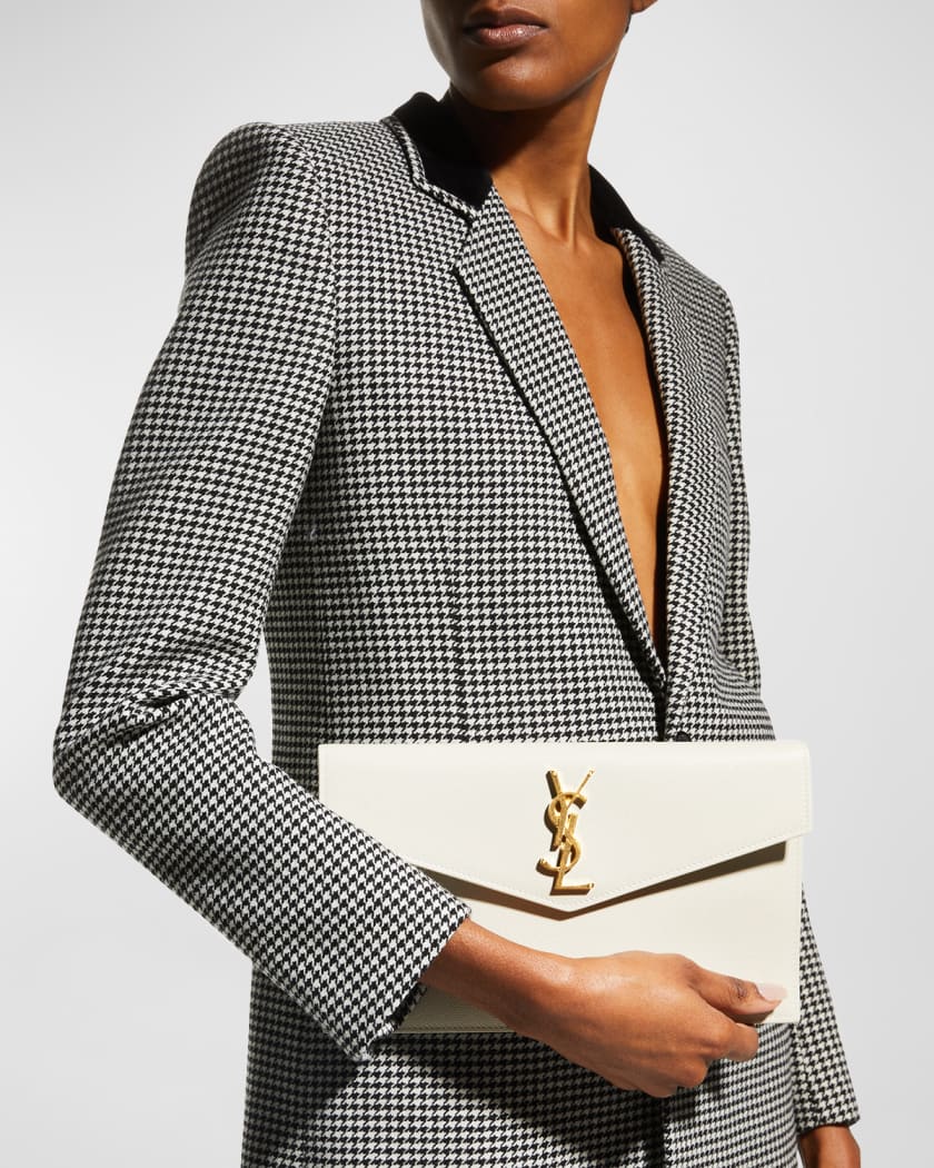 Uptown YSL Pouch in Grained Leather