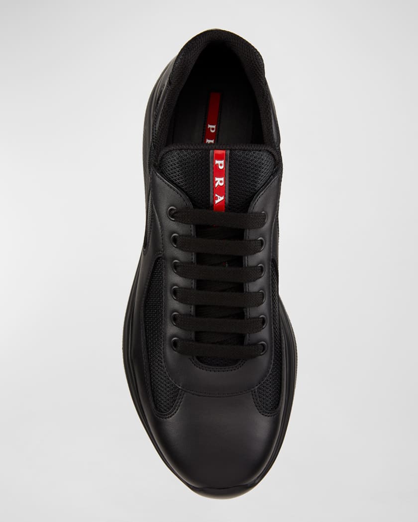Daarom Eigenlijk Opgewonden zijn Prada Men's Americas Cup Leather Trainer Sneakers | Neiman Marcus