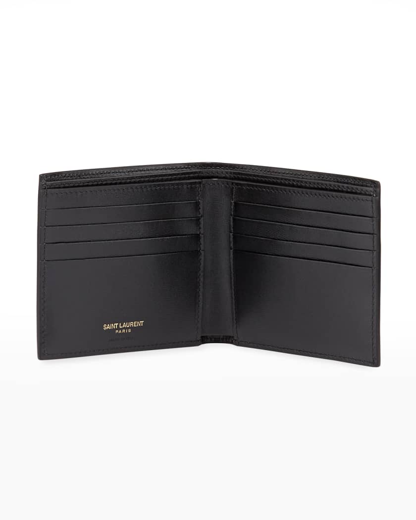 Men's YSL East-West Logo Bi-Fold Wallet
