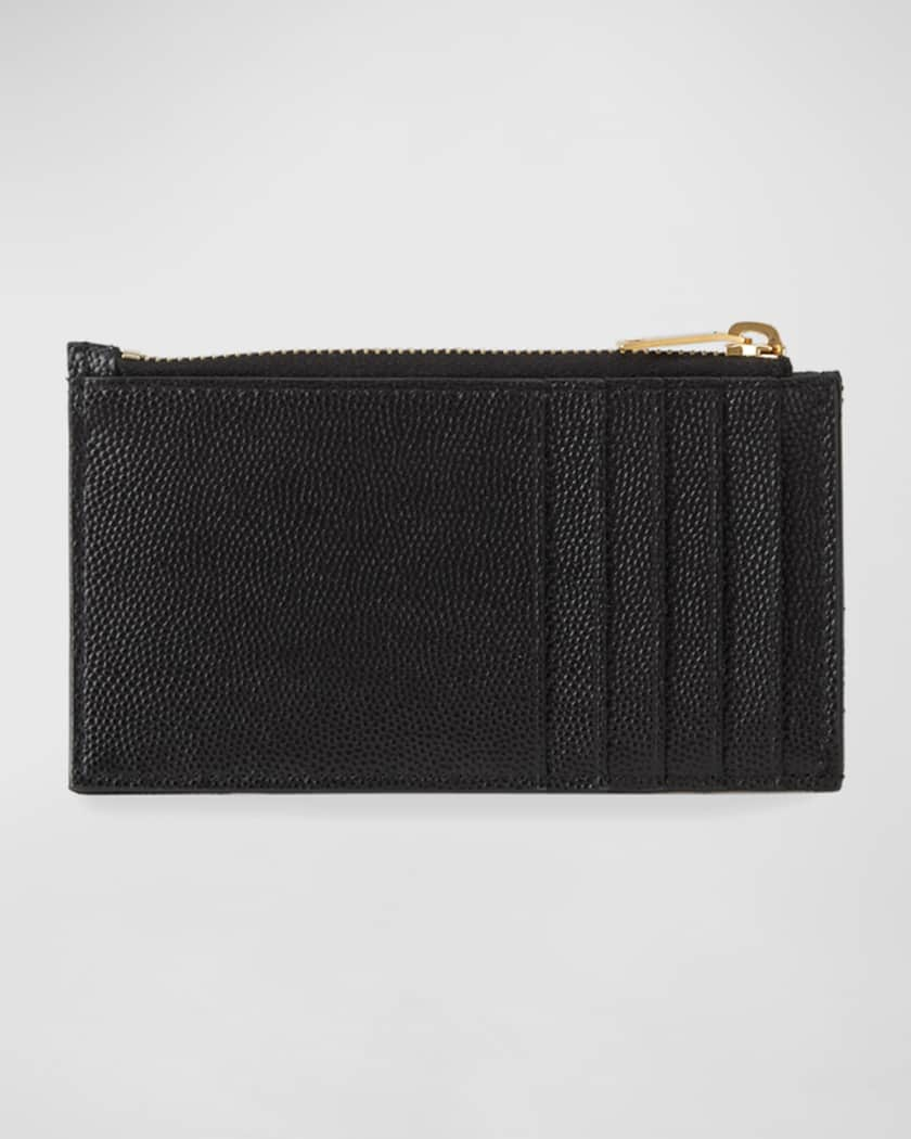 Saint Laurent Women's Monogram Zip Card Case