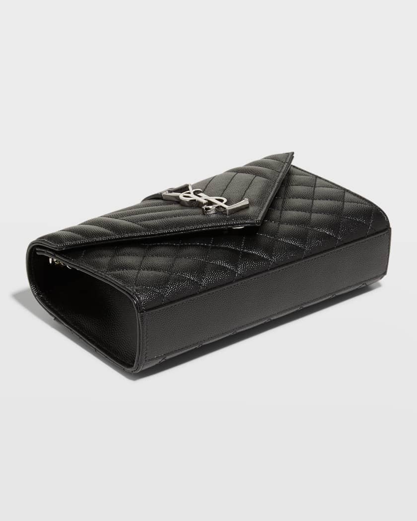 Saint Laurent - Monogram Key Pouch - Women - Leather - One Size - Black