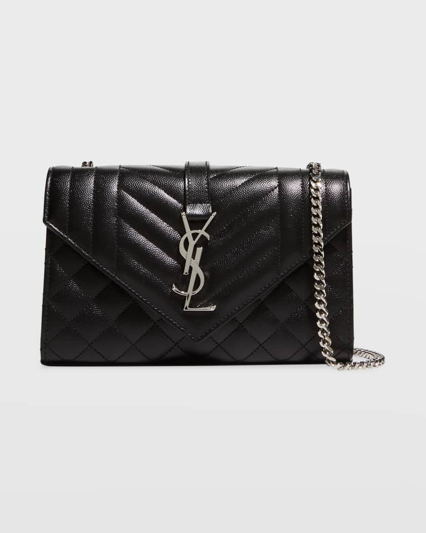 Small YSL Monogram Leather Satchel Bag