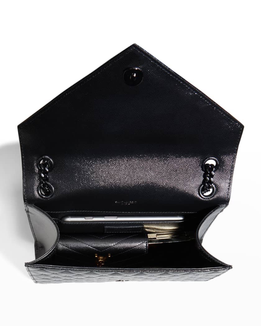 Saint laurent black envelope chain bag on sale