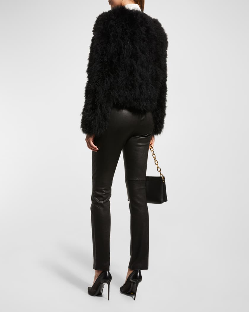 Lamarque deora feather jacket discount