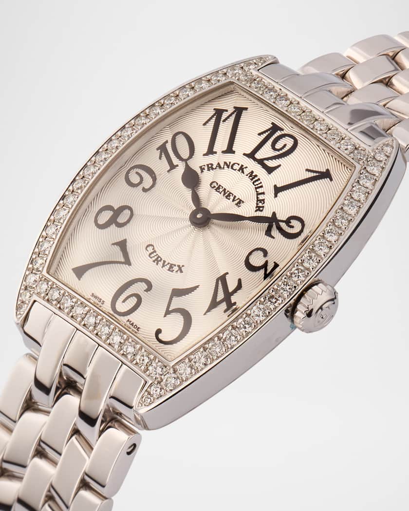 Curves Stainless Steel Diamond Watch