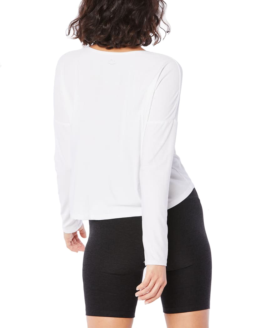 Beyond yoga morning deals light cropped pullover