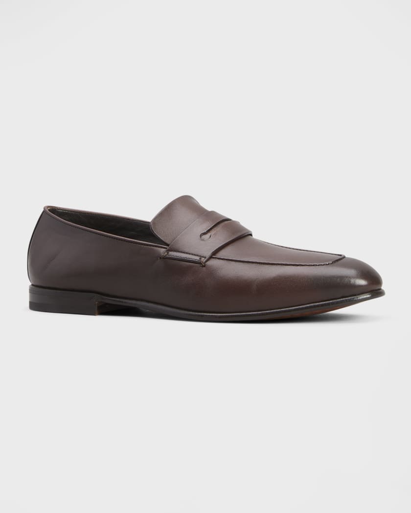 ZEGNA Men s Lasola Leather Penny Loafers Neiman Marcus