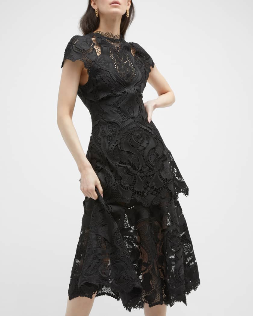 Jonathan simkhai black lace dress clearance