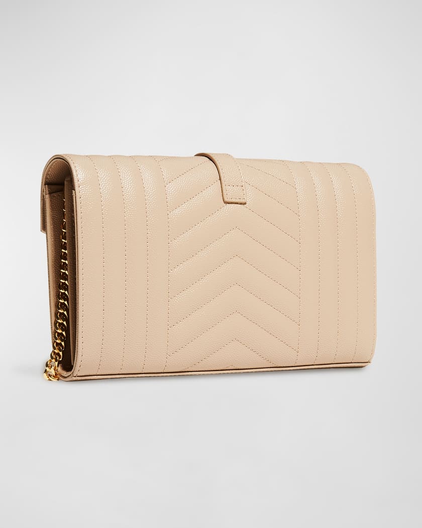 1 2 3 4 5 envelope chain hotsell wallet in grain de poudre embossed leather
