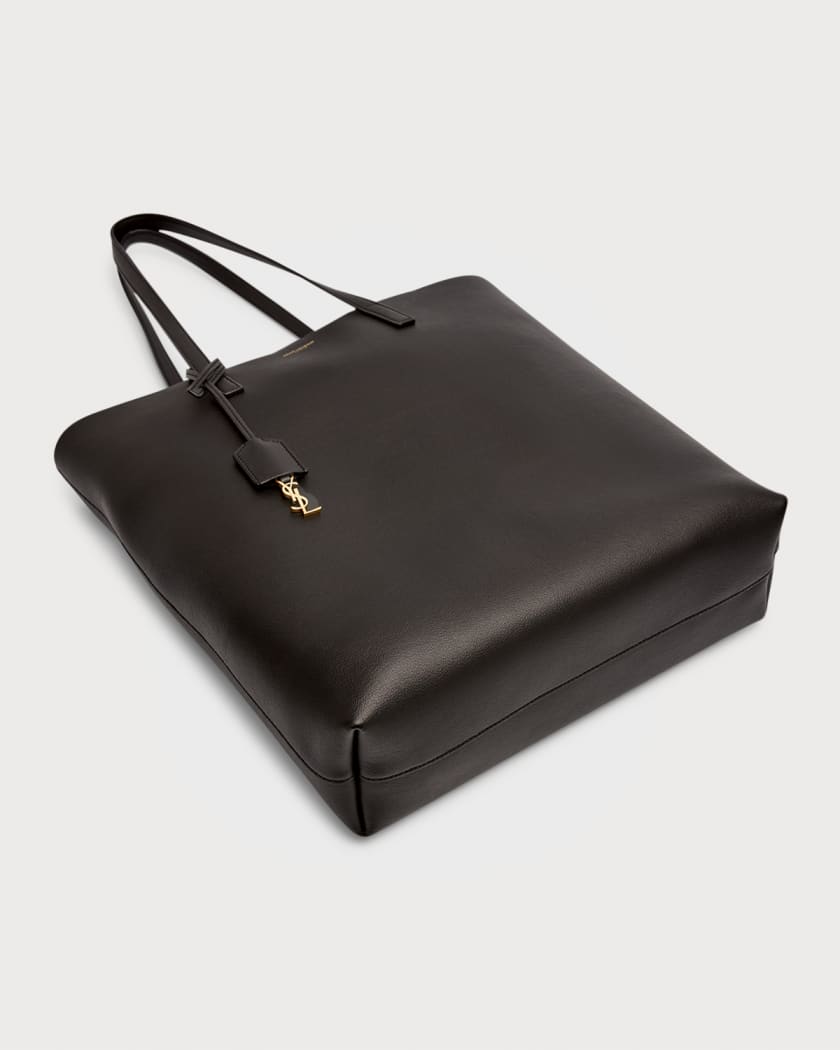 Shopping North- South Toy Tote Bag in Smooth Leather