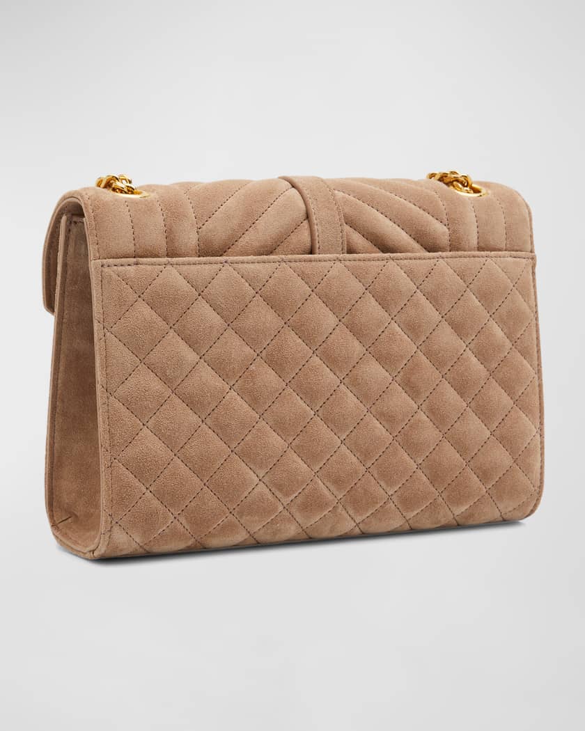 Yves Saint Laurent, Bags, Ysl Tan Suede Medium Envelope Chain Shoulder Bag  Saint Laurent