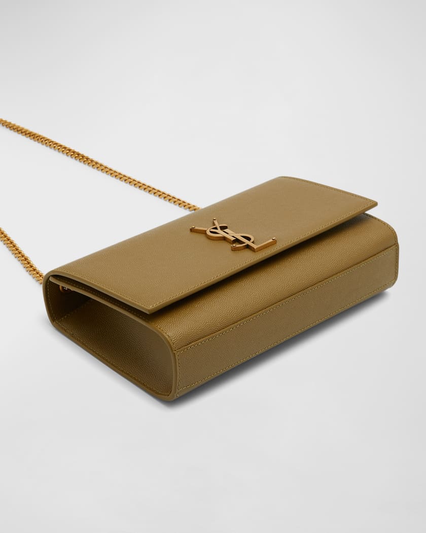 Saint Laurent Kate Medium YSL Crossbody Bag in Grained Leather